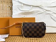 LV Mini Pochette Accessoires Damier Ebene Canvas N58009 - 15.5x10.5x4cm - 1