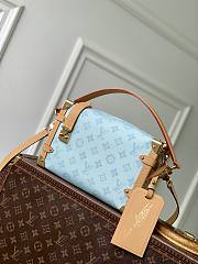LV Side Trunk MM Monogram Origine Bleu Courrier M27891 - 23.5x16x8.5cm - 1