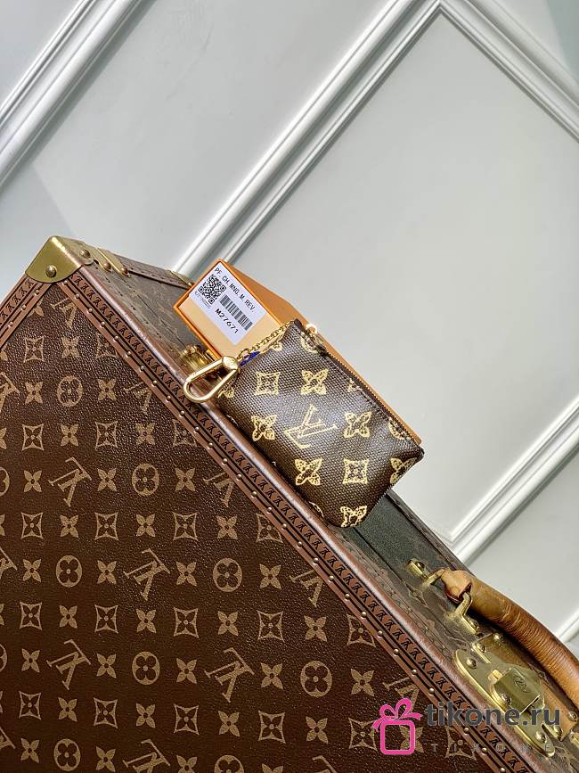 LV Key Pouch Monogram Origine Ebene M27671 - 12x7x1.5cm - 1