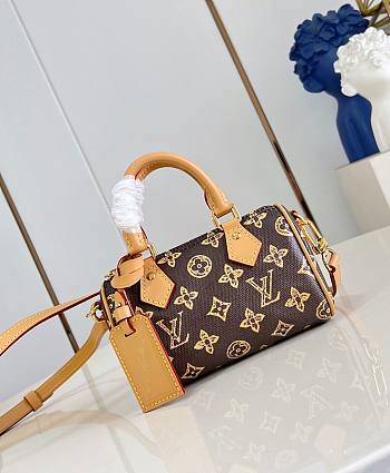 LV Nano Speedy Monogram Origine Ebene M27610 - 16x10x7.5cm