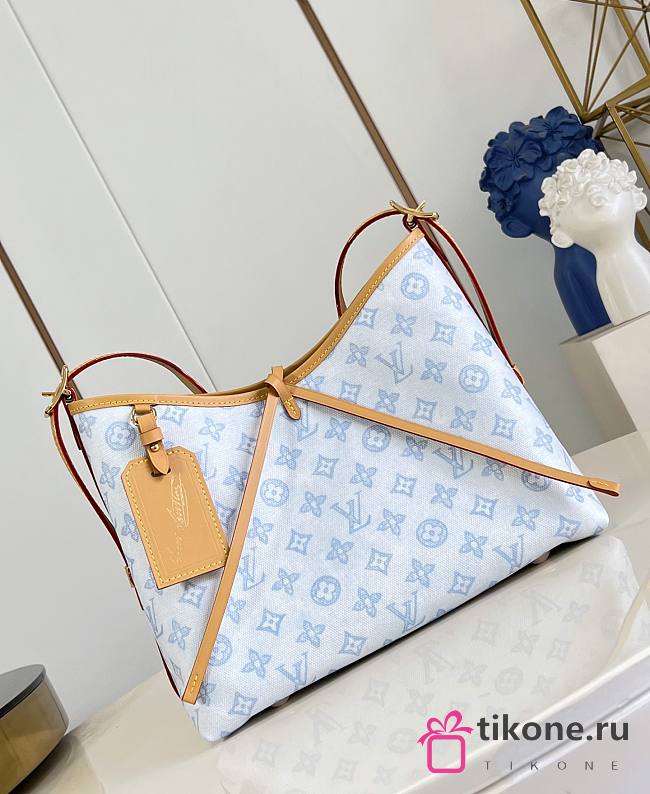 LV CarryAll PM Monogram Origine Bleu Courrier M27532 - 29x24x12cm - 1