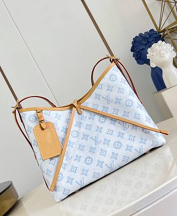 LV CarryAll PM Monogram Origine Bleu Courrier M27532 - 29x24x12cm