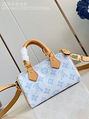 LV Nano Speedy Monogram Origine Bleu Courrier M28323 - 16x10x7.5cm - 3
