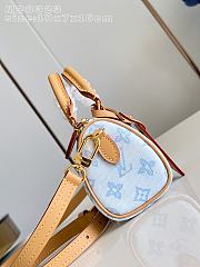 LV Nano Speedy Monogram Origine Bleu Courrier M28323 - 16x10x7.5cm - 2