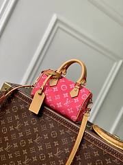LV Nano Speedy Monogram Origine Rose Ruban M28322 - 16x10x7.5cm - 2