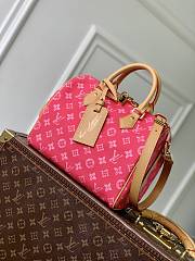 LV Speedy Bandouliere 25 Monogram Origine Rose Ruban M27528 - 25x19x15cm - 1