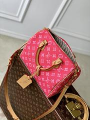 LV Speedy Bandouliere 25 Monogram Origine Rose Ruban M27528 - 25x19x15cm - 6