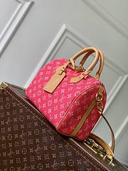 LV Speedy Bandouliere 25 Monogram Origine Rose Ruban M27528 - 25x19x15cm - 5
