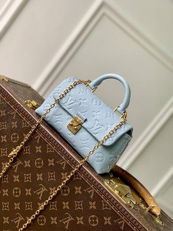 LV Nano Madeleine Monogram Empreinte Leather Blue M29352 - 21x12.5x6cm