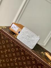 LV Romy Card Holder Monogram Empreinte Silver Metallic M26513 - 12x8x0.8cm - 3