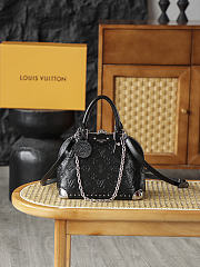 LV Alma Trunk BB Fashion Leather Black M27812 - 22x19x11cm - 5