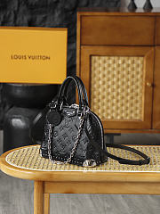 LV Alma Trunk BB Fashion Leather Black M27812 - 22x19x11cm - 3