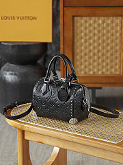 LV Speedy Trunk 20 Fashion Leather Black M27921 - 20.5x16x11cm - 4