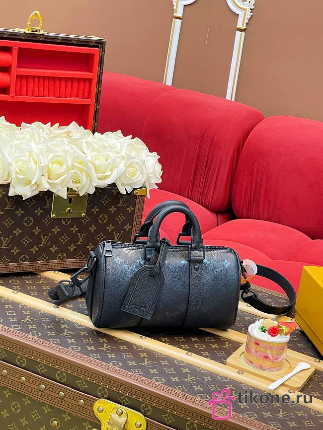 LV Keepall Bandouliere 25 Monogram Midnight Black M28369 - 25x15x11cm - 1