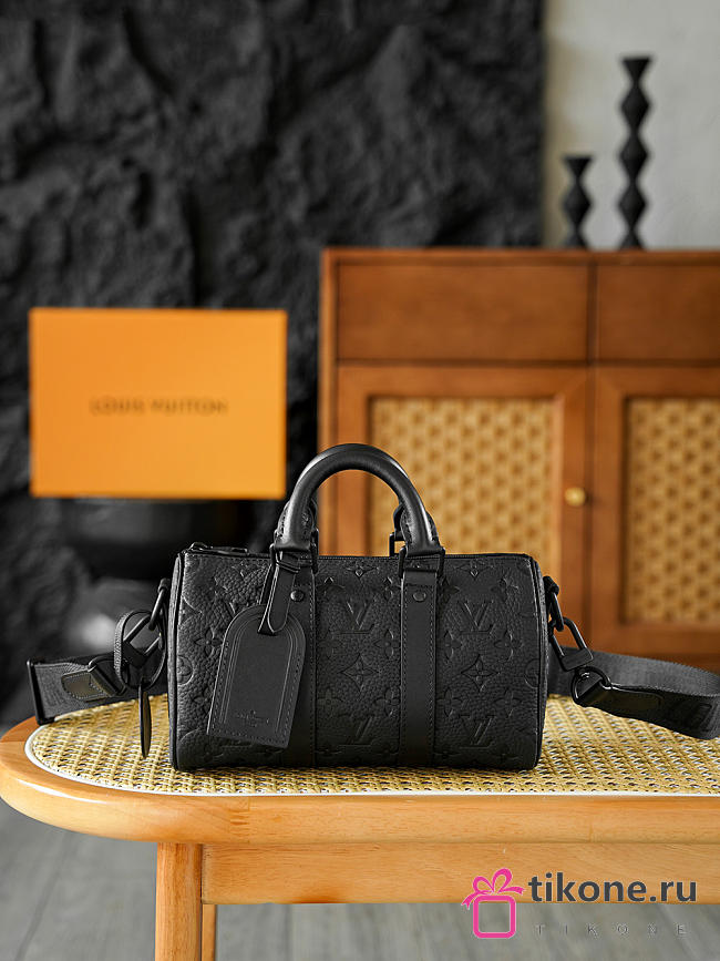 LV Keepall Bandouliere 25 Taurillon Monogram Black M20900 - 25x15x11cm - 1