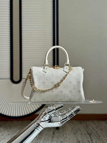 LV Speedy Bandouliere 25 Calf Leather Cream M26690 - 25x19x15cm