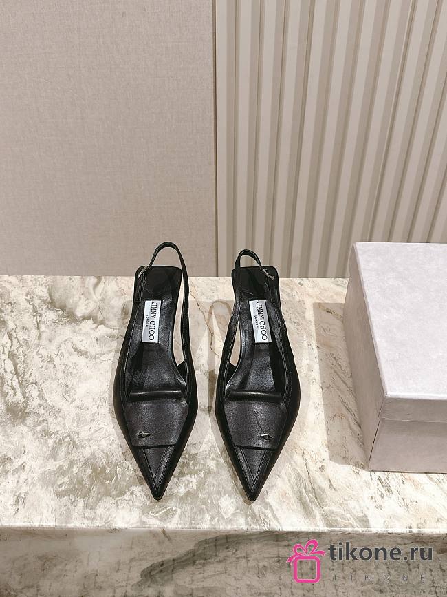 Jimmy Choo Frances 60 Slingback Pumps In Black - 1
