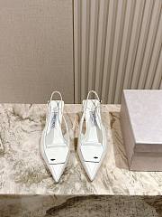 Jimmy Choo Frances 60 Slingback Pumps In White - 1