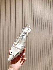 Jimmy Choo Frances 60 Slingback Pumps In White - 3