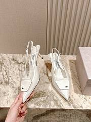 Jimmy Choo Frances 60 Slingback Pumps In White - 4