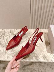 Jimmy Choo Frances 60 Slingback Pumps In Red - 6