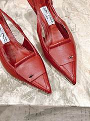 Jimmy Choo Frances 60 Slingback Pumps In Red - 4