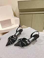 Jimmy Choo Brook 50 Embellished Slingback Pumps in Black  - 3