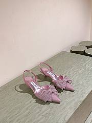 Jimmy Choo Brook 50 Embellished Slingback Pumps in Pink - 3