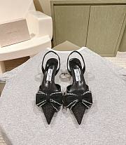 Jimmy Choo Brook 50 Embellished Slingback Pumps in Black  - 1