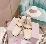 Jimmy Choo Diamond Tilda 45 Slingback Pumps in White - 1