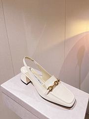 Jimmy Choo Diamond Tilda 45 Slingback Pumps in White - 3