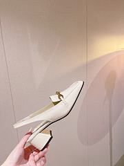 Jimmy Choo Diamond Tilda 45 Slingback Pumps in White - 4
