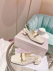 Jimmy Choo Diamond Tilda 45 Slingback Pumps in White - 2