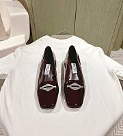 Jimmy Choo Ravi Ballerina in Burgundy - 1