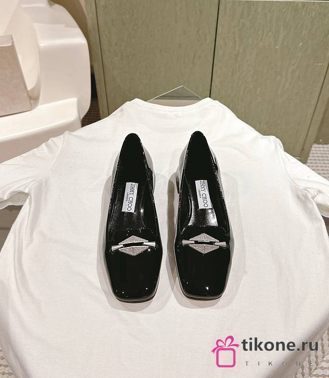 Jimmy Choo Ravi Ballerina in Black - 1