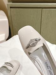 Jimmy Choo Ravi Ballerina in White - 2