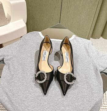 Jimmy Choo Melva 50 Embellished Leather Pumps in Black