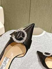 Jimmy Choo Melva 50 Embellished Leather Pumps in Black - 3