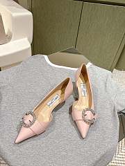 Jimmy Choo Melva 50 Embellished Leather Pumps in Nude - 2