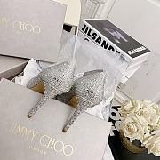 Jimmy Choo Alia Crystal Covered Pointy Toe Pumps - 3