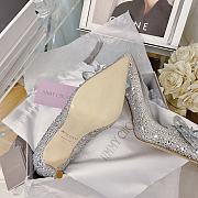 Jimmy Choo Alia Crystal Covered Pointy Toe Pumps - 4