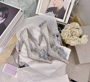 Jimmy Choo Alia Crystal Covered Pointy Toe Pumps