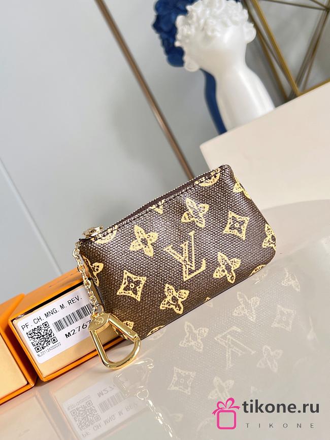 LV Key Pouch Monogram Origine Ebene M27671 - 12x7x1.5cm - 1