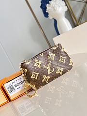 LV Key Pouch Monogram Origine Ebene M27671 - 12x7x1.5cm - 1