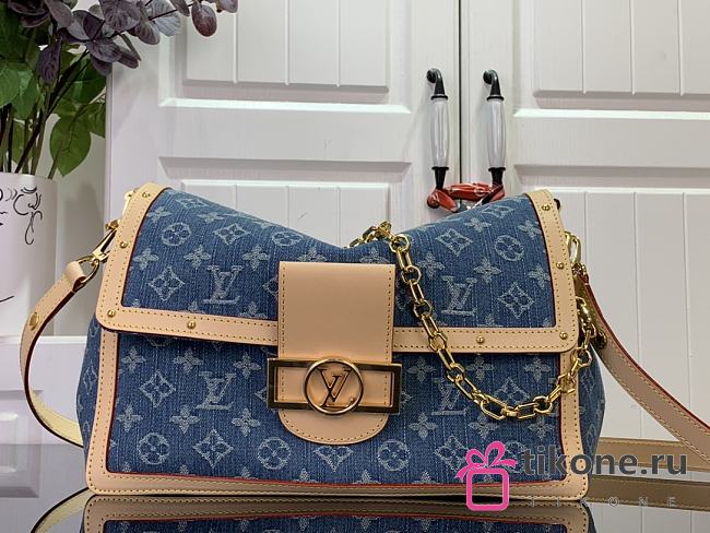 LV Dauphine Soft GM Denim Blue M13319 - 28x20x11cm - 1