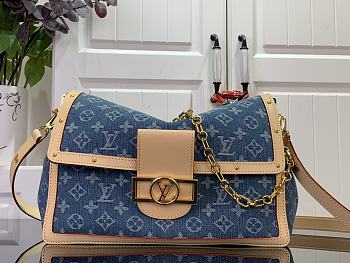 LV Dauphine Soft GM Denim Blue M13319 - 28x20x11cm