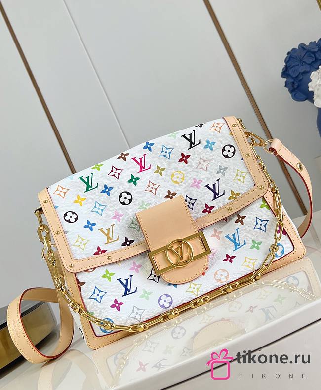 LVxTM Dauphine Soft GM Multicolor/White M13255 - 28x20x11cm - 1