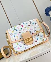 LVxTM Dauphine Soft GM Multicolor/White M13255 - 28x20x11cm - 1