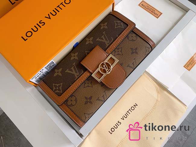 LV Dauphine Sarah Wallet Monogram Reverse Canvas M46645 - 19x10x2cm - 1