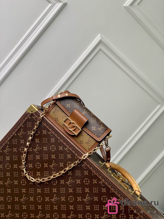 LV Dauphine East West Monogram Reverse Canvas M46757 - 21x12x5cm - 1